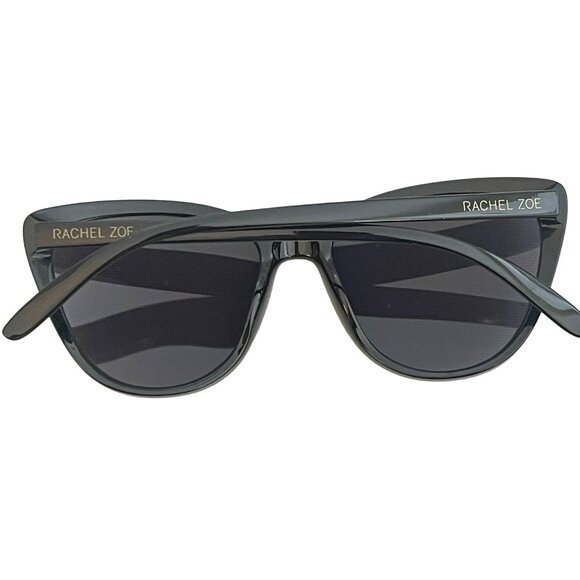 Rachel Zoe Black Cat Eye Oversized Womens Sunglasses With Case - Picture 3 of 3